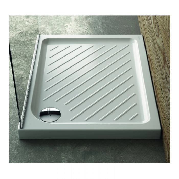 Piatto doccia in ceramica antiscivolo alto 7 cm Gemma 2 Ceramica Dolomite - Misura: 70 x 120 x h7 cm