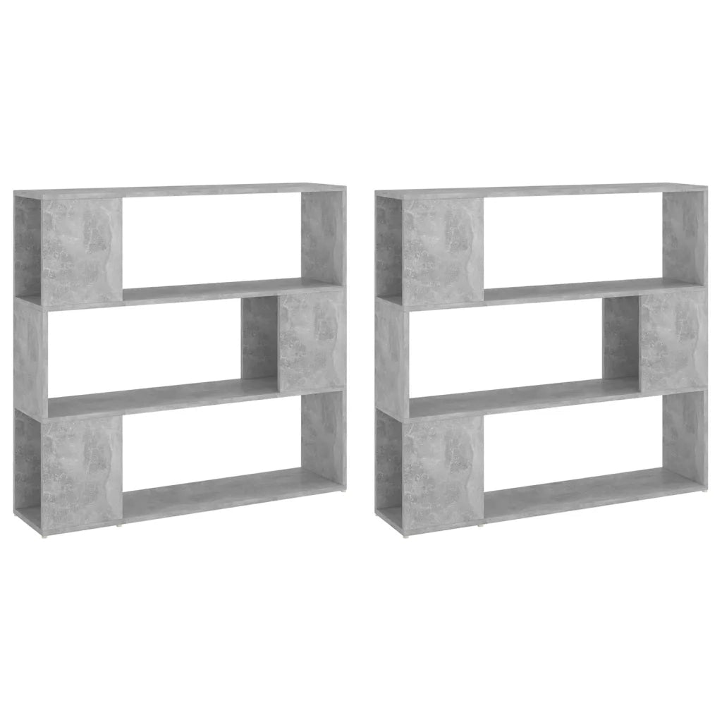 Libreria/Divisorio Stanza Grigio Cemento 100x24x188 cm 3082075