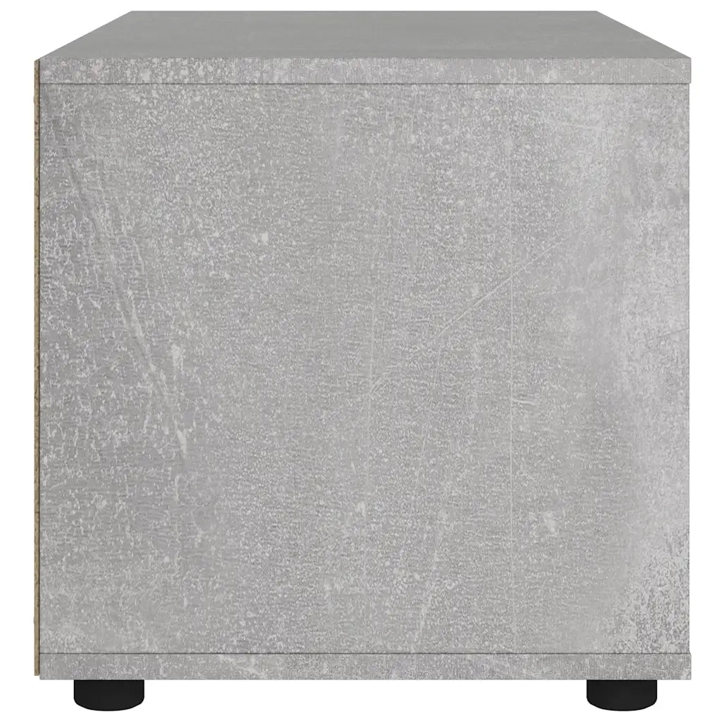 Mobile TV VISNES Grigio Cemento 100x40x38 cm Legno Multistrato