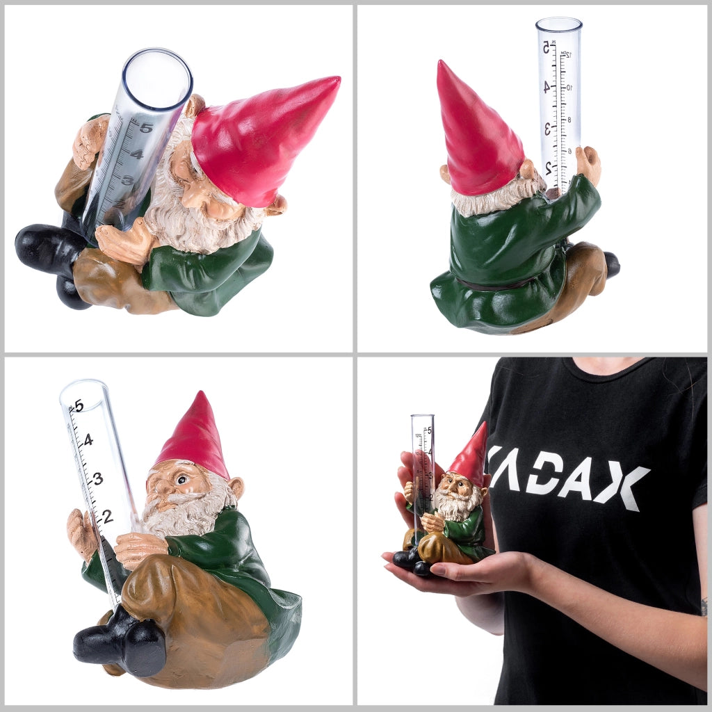 Pluviometro KADAX, misuratore di precipitazioni, totalizzatore di precipitazioni, nano decorativo da giardino.