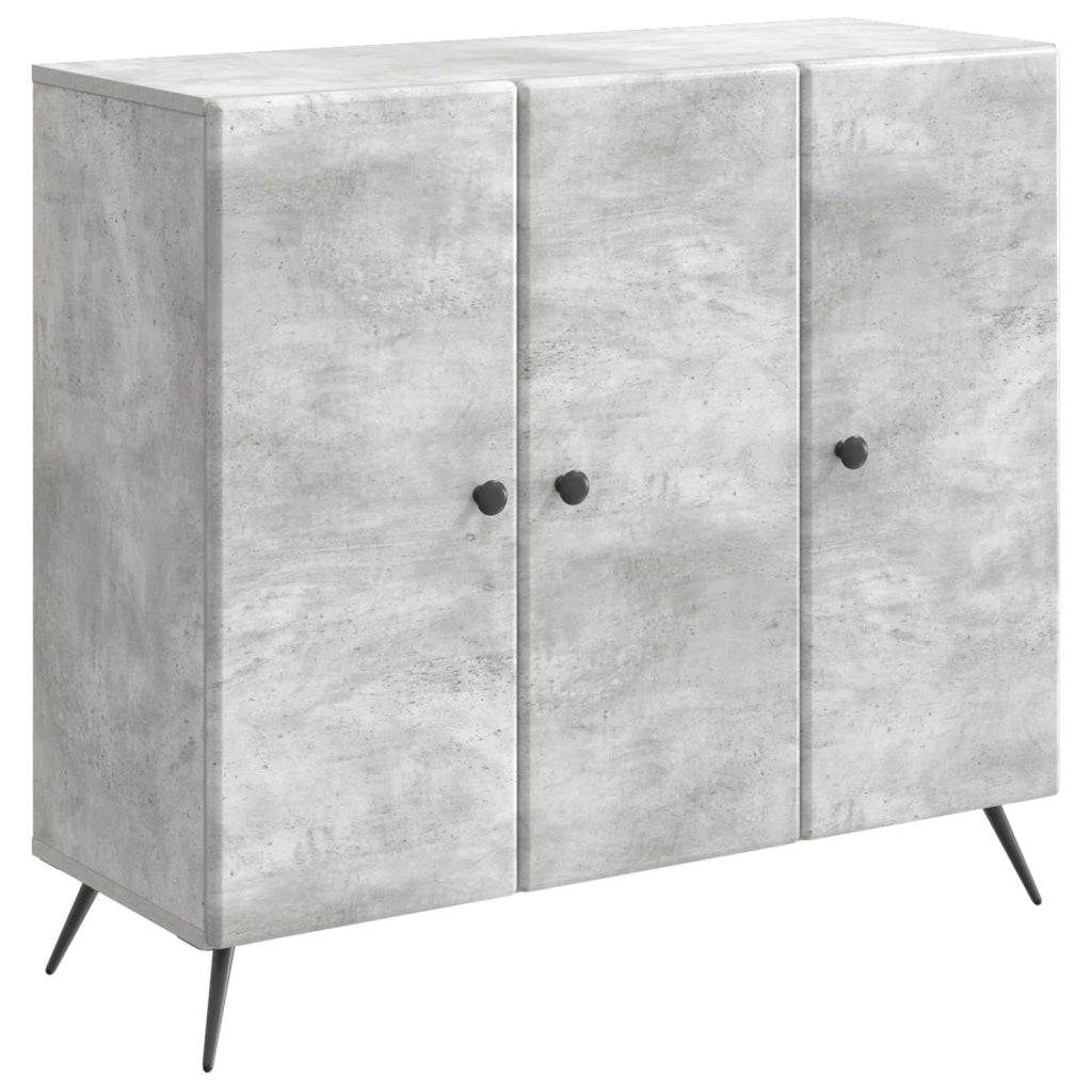 Credenza Grigio Cemento 89 x 34,5 x 80 cm Legno ingegnerizzato 895568