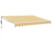 Tenda Sole | Tenda parasole Automatica Retrattile Gialla e Bianca 3x2,5 m