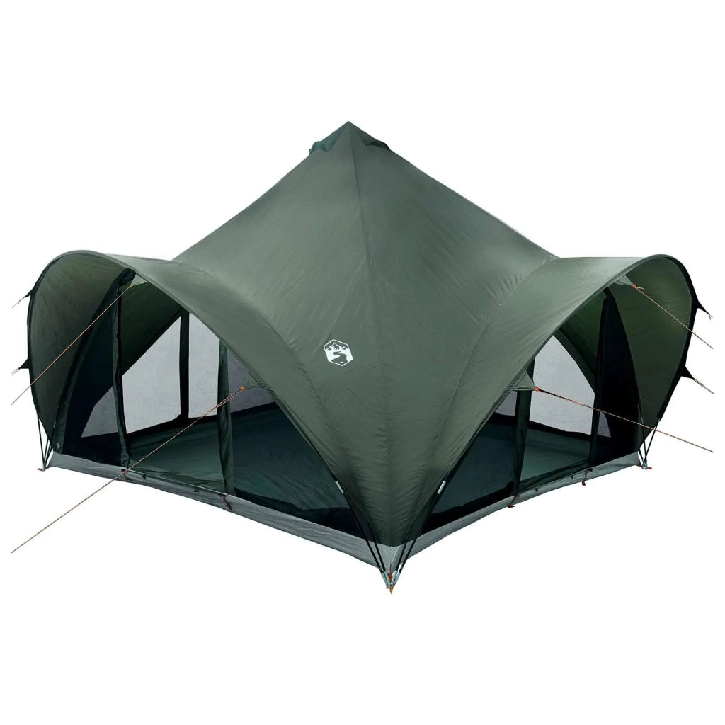 Tenda Tipi Verde militare 6 persone Poliestere e Acciaio 42028626