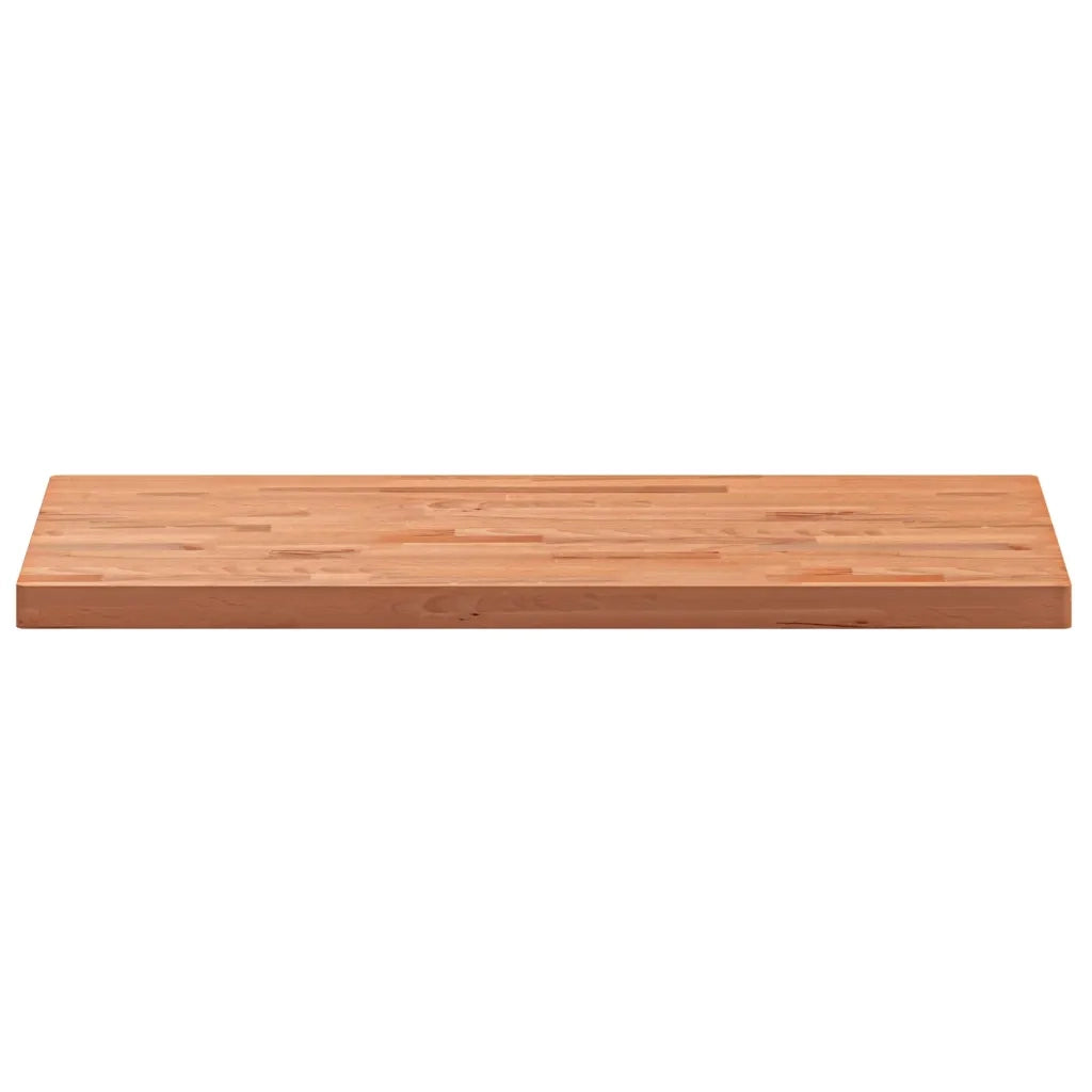 Piano Tavolo 100x50x4cm Rettangolare Legno Massello di Faggio 3188898