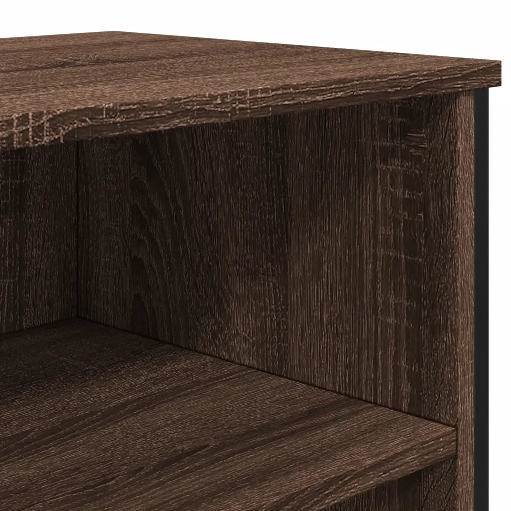 Credenza Rovere Marrone 101x35,5x74,5 cm in Legno Multistrato 848558
