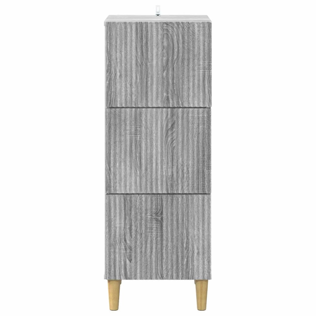 Mobile con Cassetti Grigio Sonoma 33 x 34,5 x 90 cm