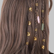 Accessori per capelli flessibili con perle in oro - per donne con dreadlocks - opzioni di stile uniche - adatti per ogni occasione