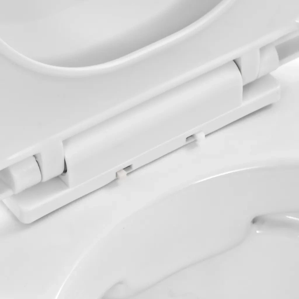 WC Sospeso con Design Senza Bordi in Ceramica Bianca