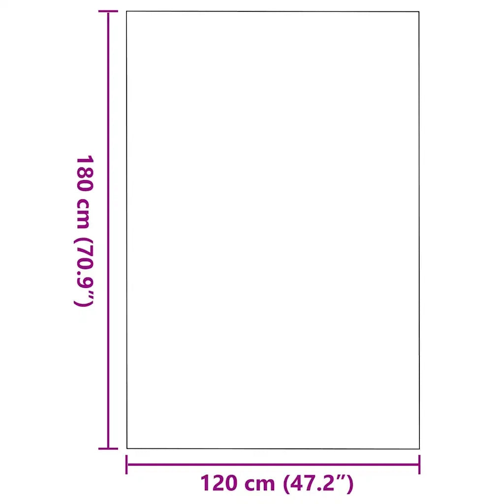 Tappetino Rosso e Nero 120 x 180 cm 100% Poliammide 4100794