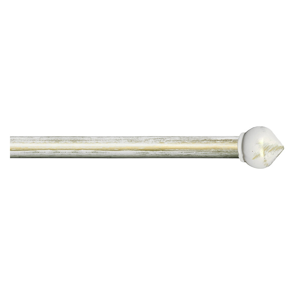 SCORRITENDA 'KIT FERRO' mod. 'Bulbo' col. avorio oro Ø 20/19 mm.  - ERREBI