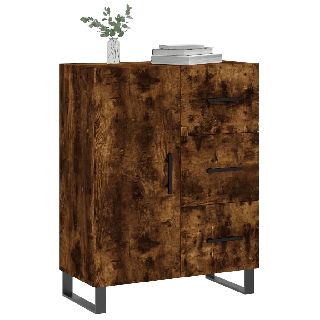 Credenza Rovere Fumo 69,5x34x90 cm in Legno Multistratocod mxl 105230