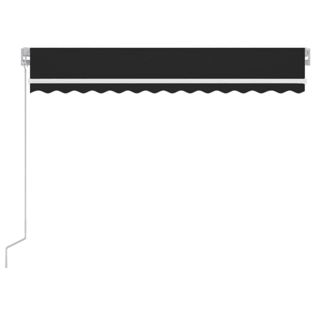 Tenda da Sole | Tenda parasole Retrattile Manuale con LED 350x250 cm Antracite