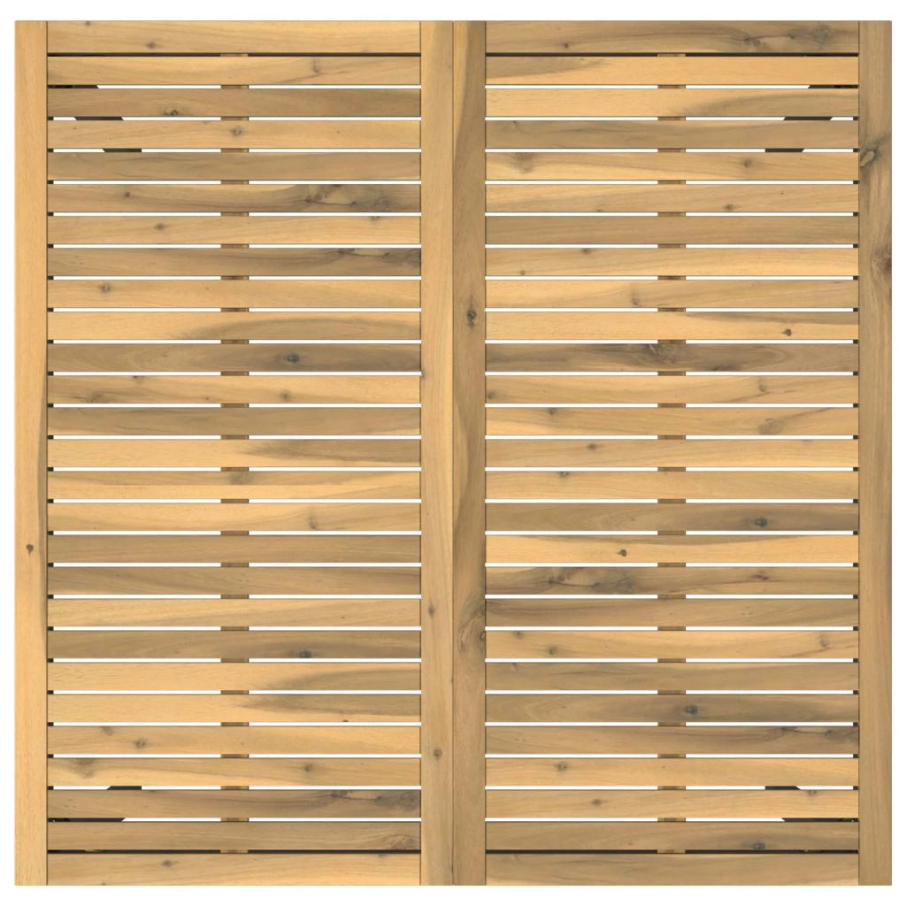 Tavolo Bar da Giardino Bianco e Nero 110 x 108,5 x 105 cm 901780