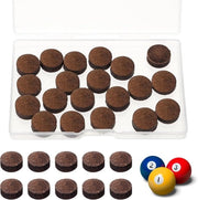 Set di sostituzione per dadi da biliardo e snooker - Set da 20 pezzi - Accessori per bastoni da biliardo - Dadi da biliardo con diametro di 13 mm - Kit di ricambio