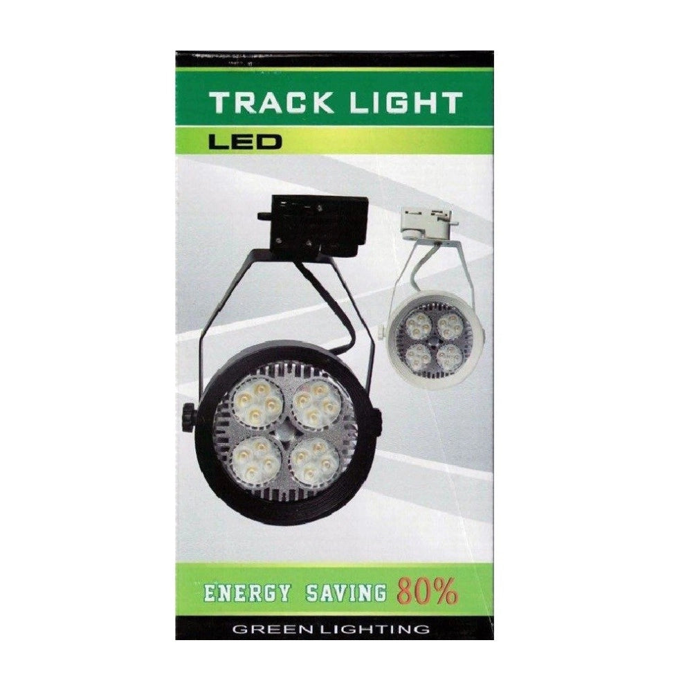 Trade Shop - Track Light Con Lampada Par 40 Watt Ventilata Attacco E27 Con Portalampada -