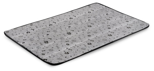 AIO FACTORY 120x80 cm Tappetino per cuccia per cani impermeabile Ossa nere