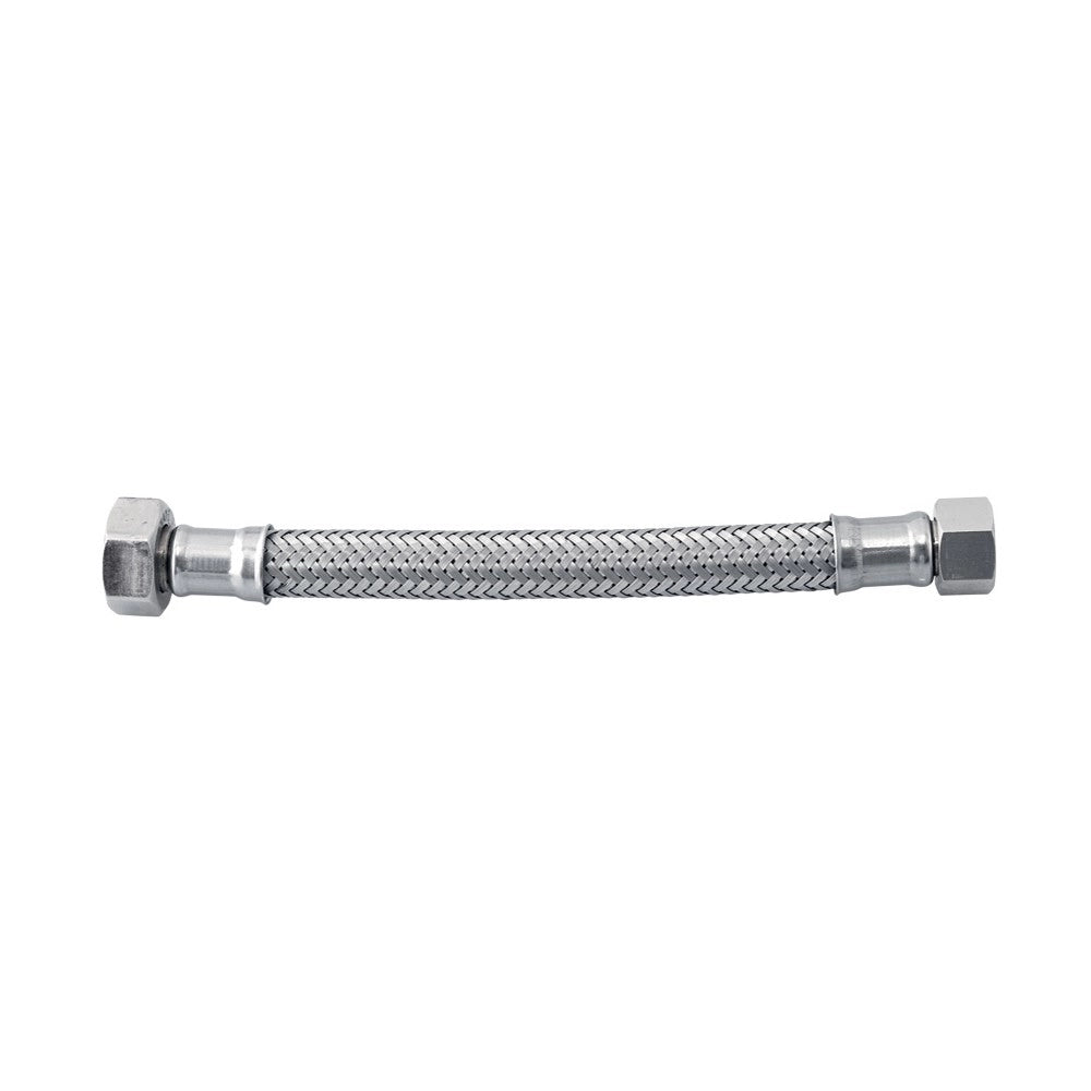 Flessibile in acciaio inox 3/8" f - 1/2" f