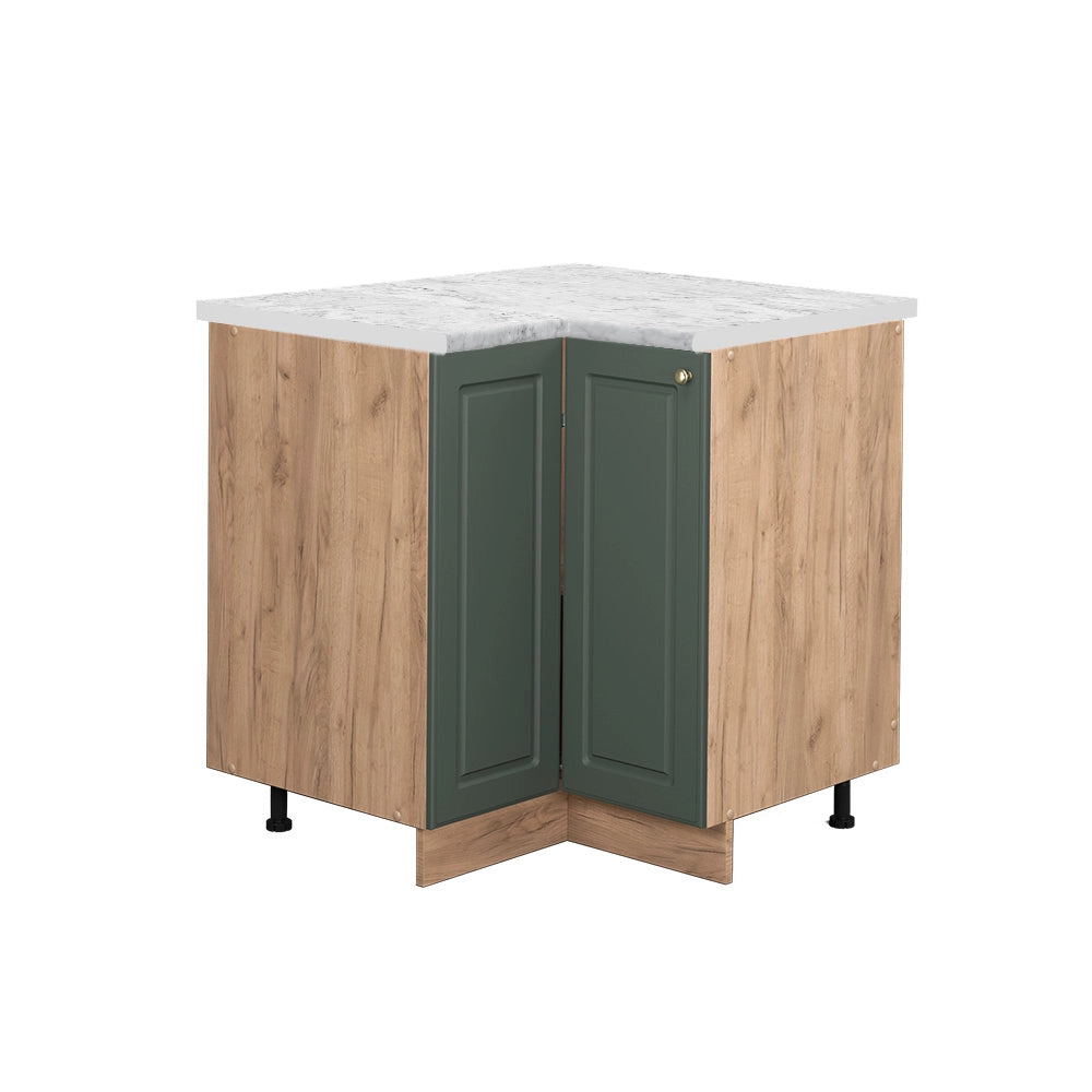 Vicco Mobile ad angolo cucina Verde-oro Country House 80.5 cm , PL Marmo