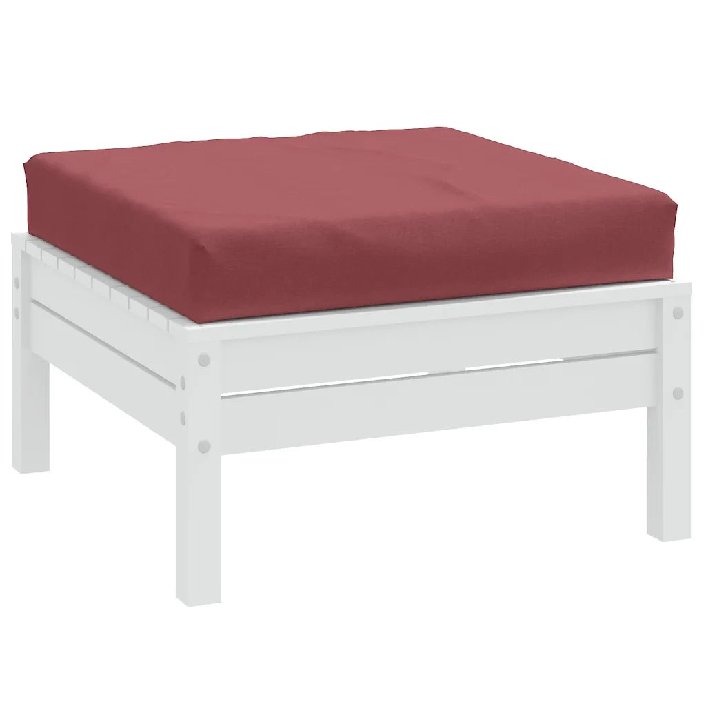 Cuscino per Pallet Rosso Vino MÃ©lange 60x60x9,5 cm in Tessuto