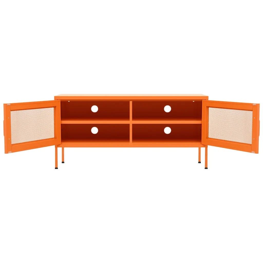 Mobile TV Arancione 105x35x50 cm in Acciaio 336237