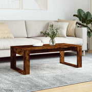 Tavolino da Salotto Rovere Fumo 102x50x35 cm Legno Multistrato 823363