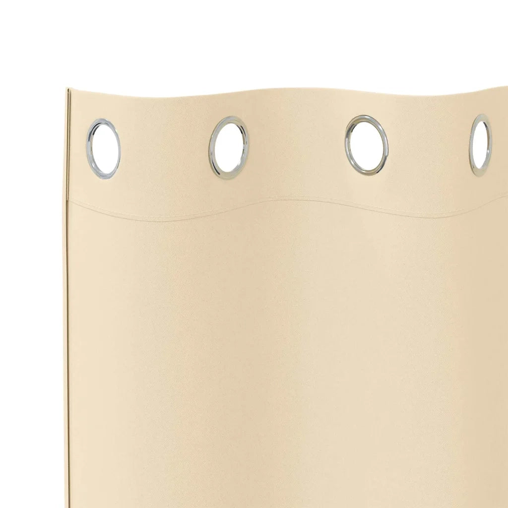 Tende Blackout con Anelli 2 pz Crema 260 x 140 cm Poliestere 4107377