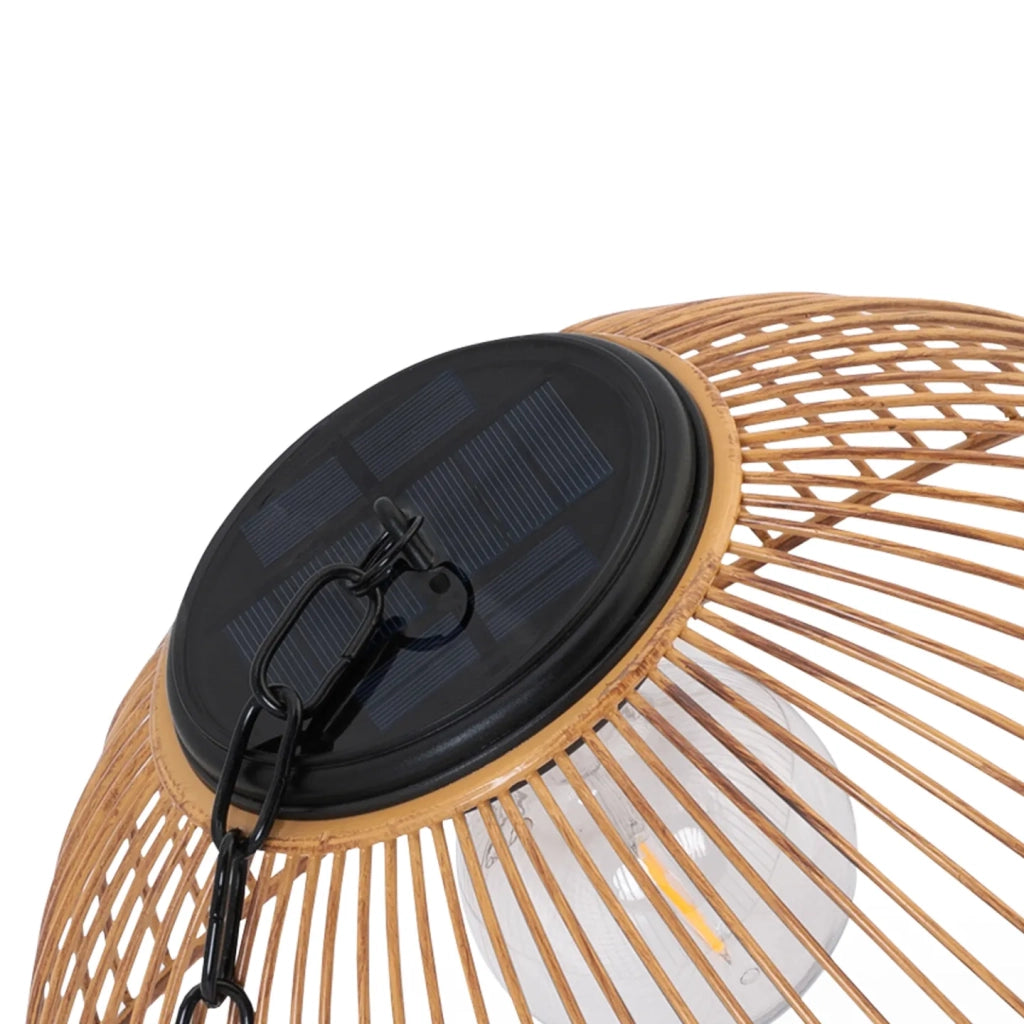 IDMarket - Lampade solari da esterno, sospensione in metallo effetto rattan SYDNEY