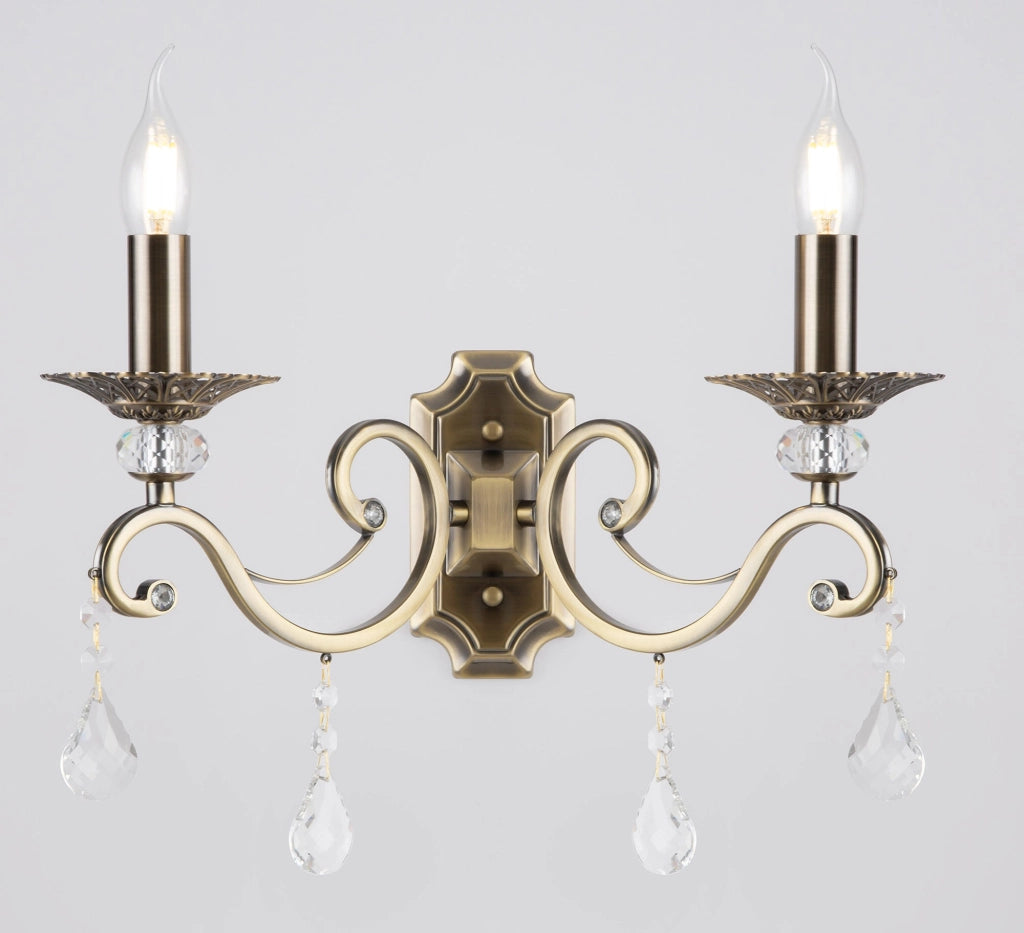 Lampada da parete Royal Classic in Metallo Grace Ottone