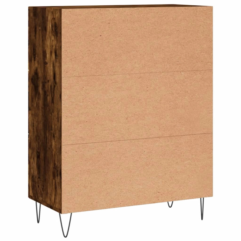 Buffet credenza cassettiera armadio mobile contenitore organizer per cucina soggiorno salotto 69,5 x 34 x 90 cm legno ingegnerizzato marrone 02_0031077