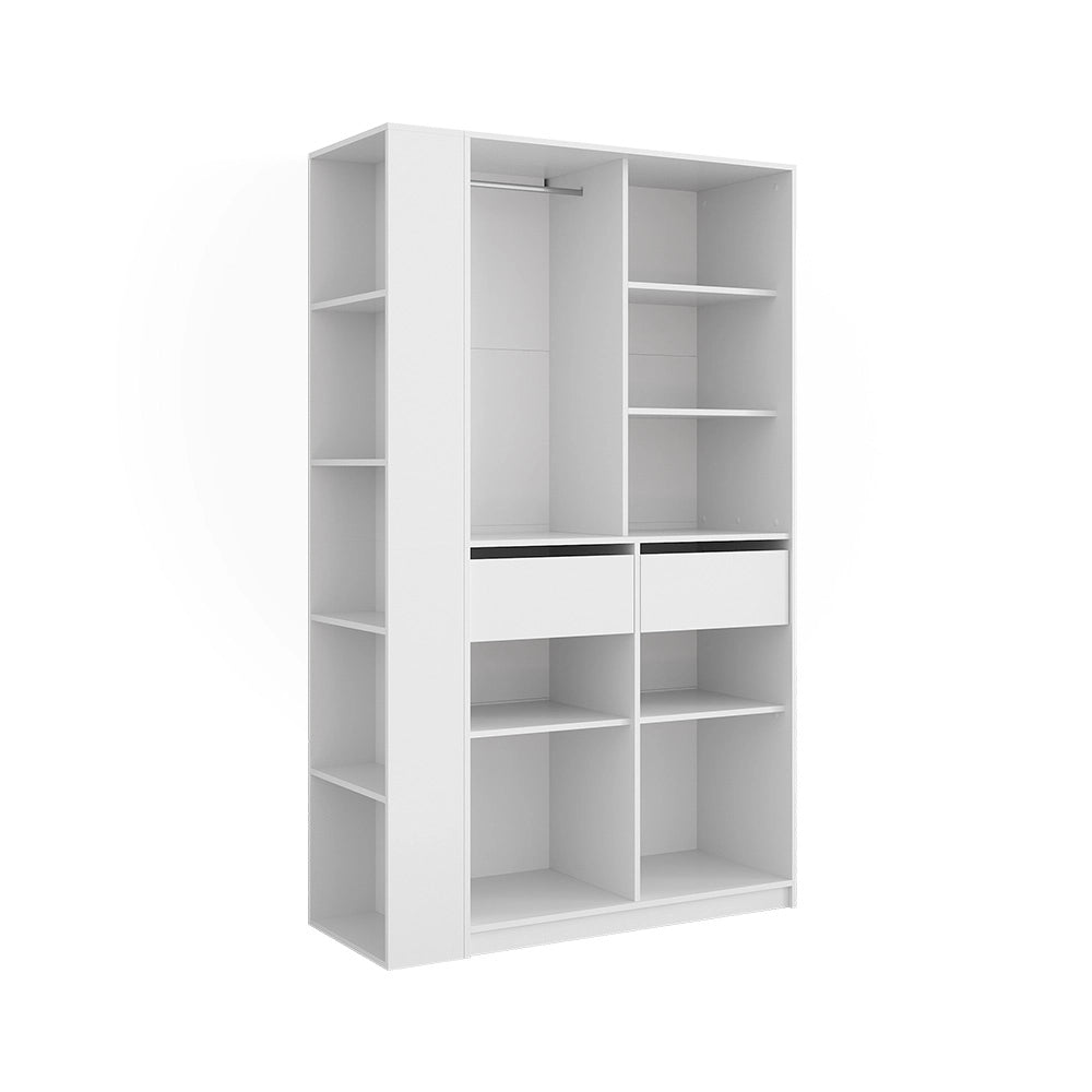 Armadio Elmo Bianco 50 x 200 cm Set di 2 Vicco