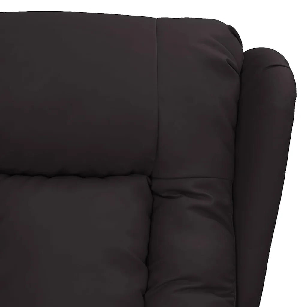Divano Sedia-Poltrona Reclinabile Nera in Similpelle 434874