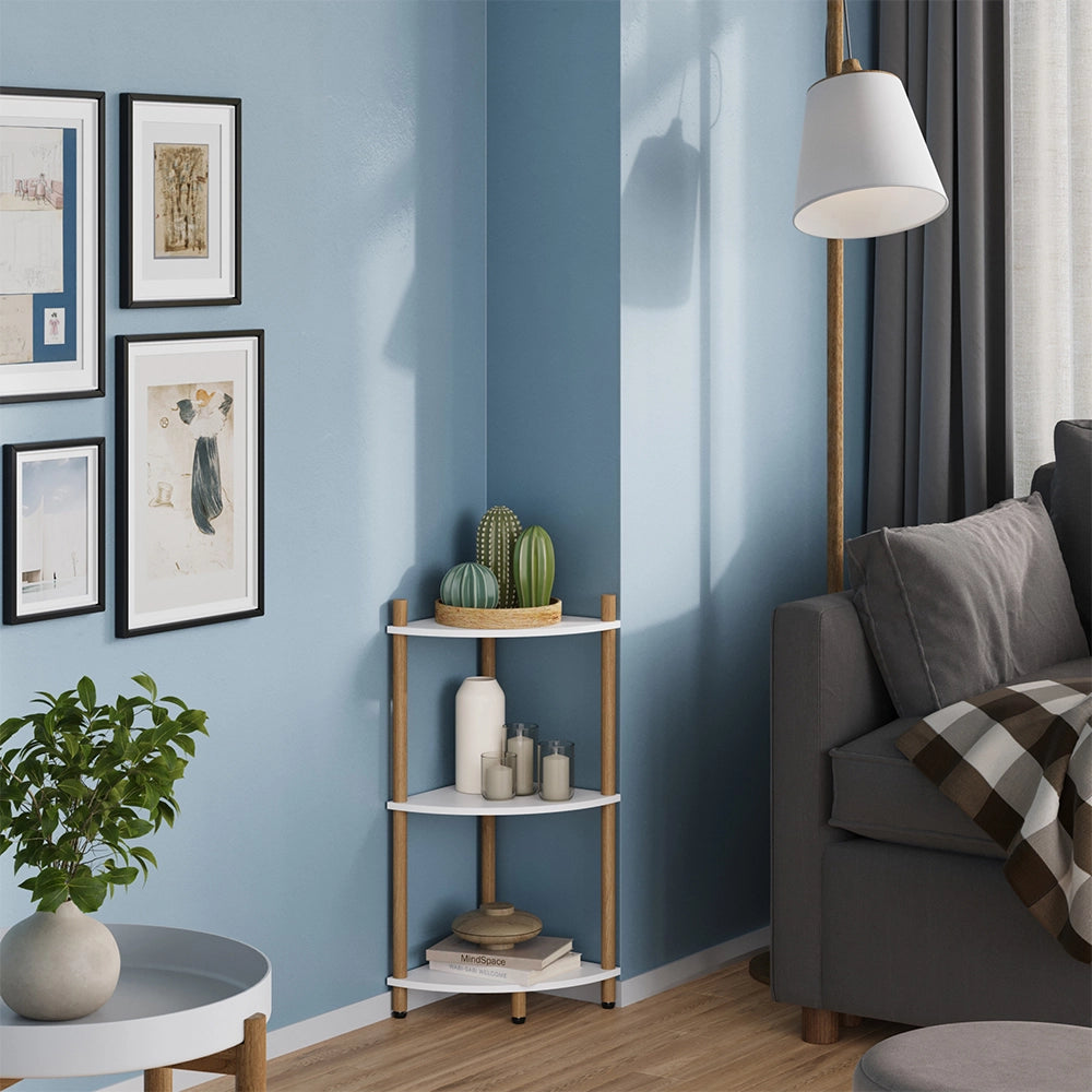 Vicco Libreria Bianco/pino 29 x 72 cm con 3 vani portaoggetti