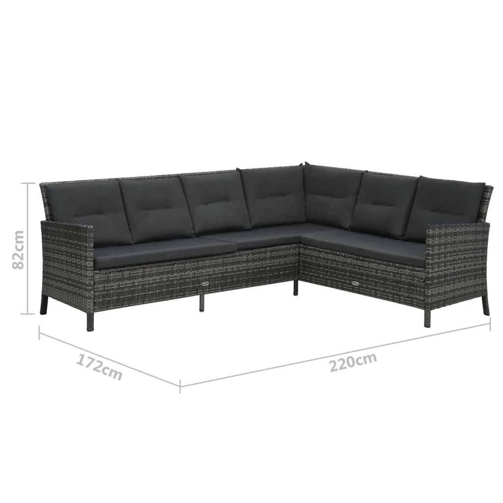Set mobili da giardino 3 pz con cuscini in poly rattan grigio 02_0015998