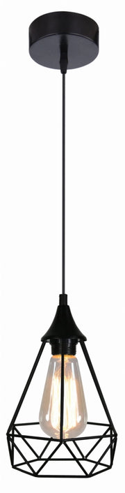 Lampada a sospensione Candellux Graf nera Ø19cm E27