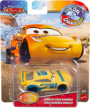 Veicolo Cambia colore Disney Cars,Dinoco Cruz Ramirez,Mattel,Eta 3+