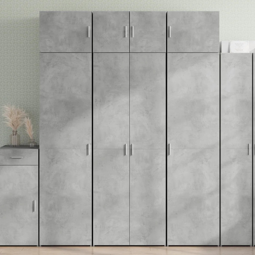 Armadietto Grigio Cemento 70x42,5x225 cm in Legno Multistrato CFW8973418