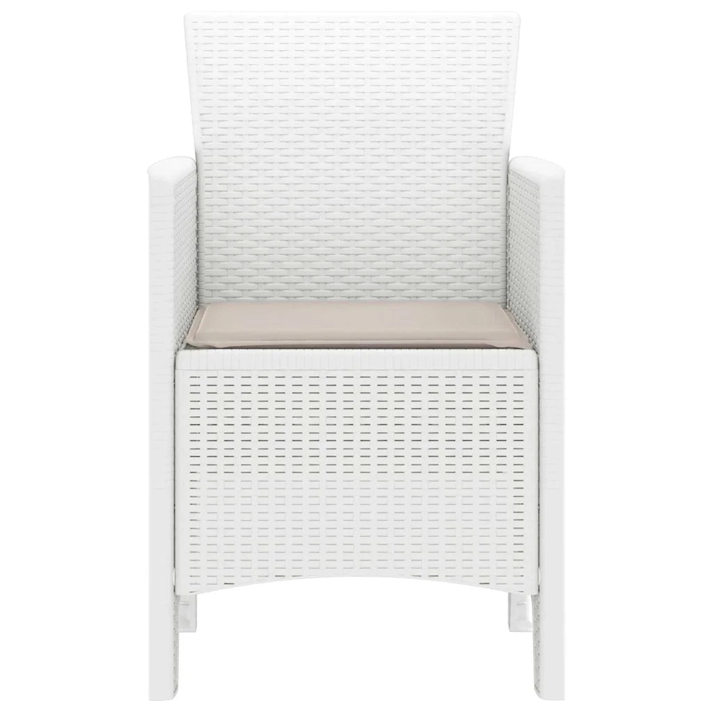 Sedia da Giardino 4 pcs Bianco 53 x 49 x 85 cm Polipropilene 847479