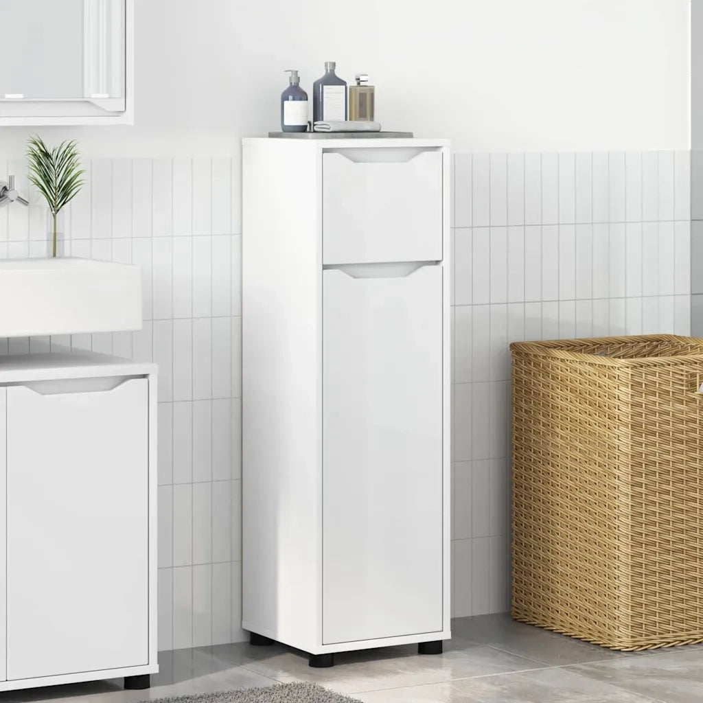 Mobile da Bagno | Armadio da bagno Bianco 30,5 x 30 x 101 cm Legno multistrato