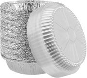 Forni a Cupcake in Alluminio - Resistente al Forno e al Congelatore - Argento - Ideali per la Preparazione dei Pasti - Ottimi per Feste di Compleanno - 40 Pezzi