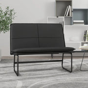 Panca Nera 100x75x76 cm in Similpelle 351336