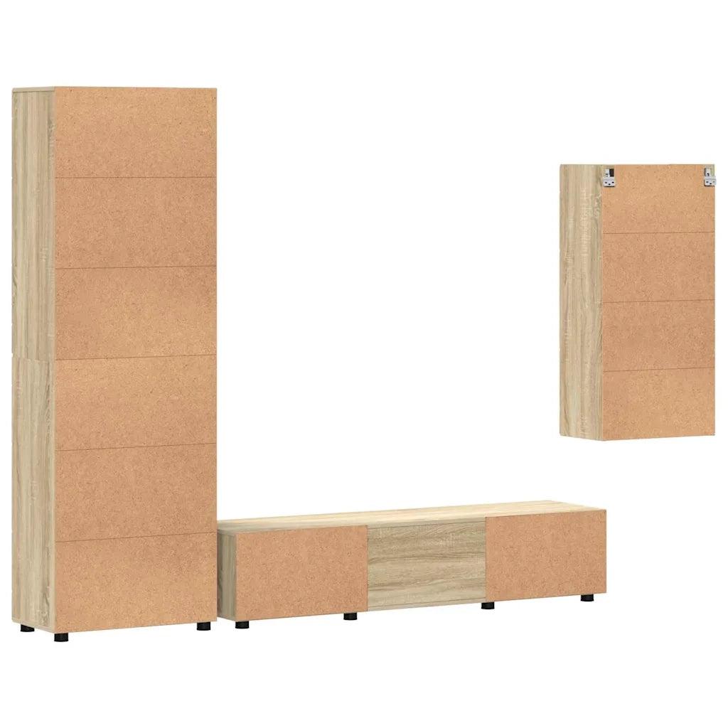 Set mobile TV FLORIN 3 pcs Rovere Sonoma Legno multistrato