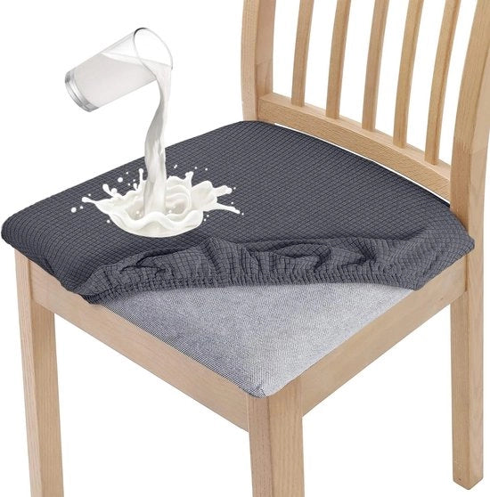 Sedie da pranzo stile, impermeabili, set da 4, coperte lavabili