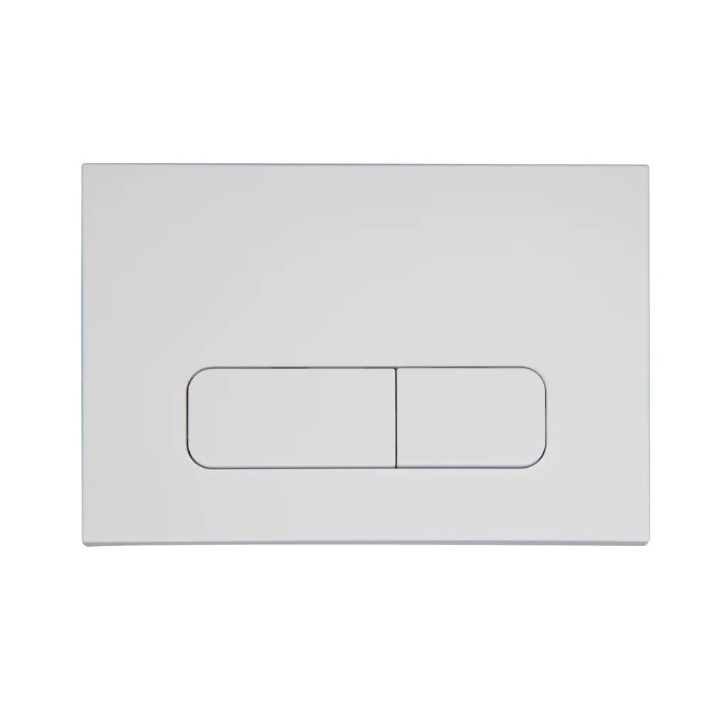 Placca di scarico doppio tasto in ABS bianco opaco