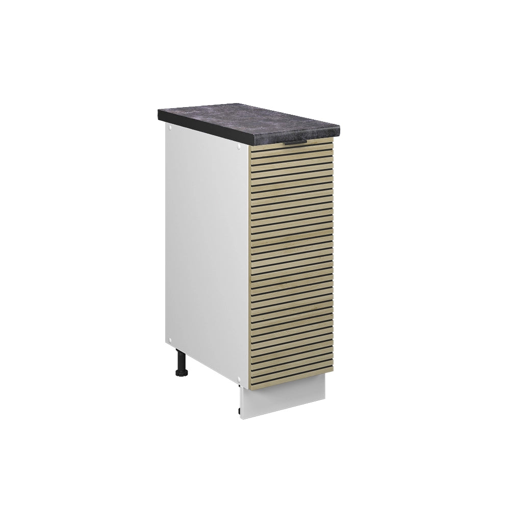 Armadio cucina dispensa alto Fame-Line Pannello in quercia/Bianco 30 cm, PL Antracite Vicco
