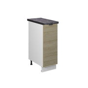 Armadio cucina dispensa alto Fame-Line Pannello in quercia/Bianco 30 cm, PL Antracite Vicco