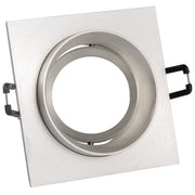 Faretto incasso quadrato cromo orientabile Polux LIKA Q MR16