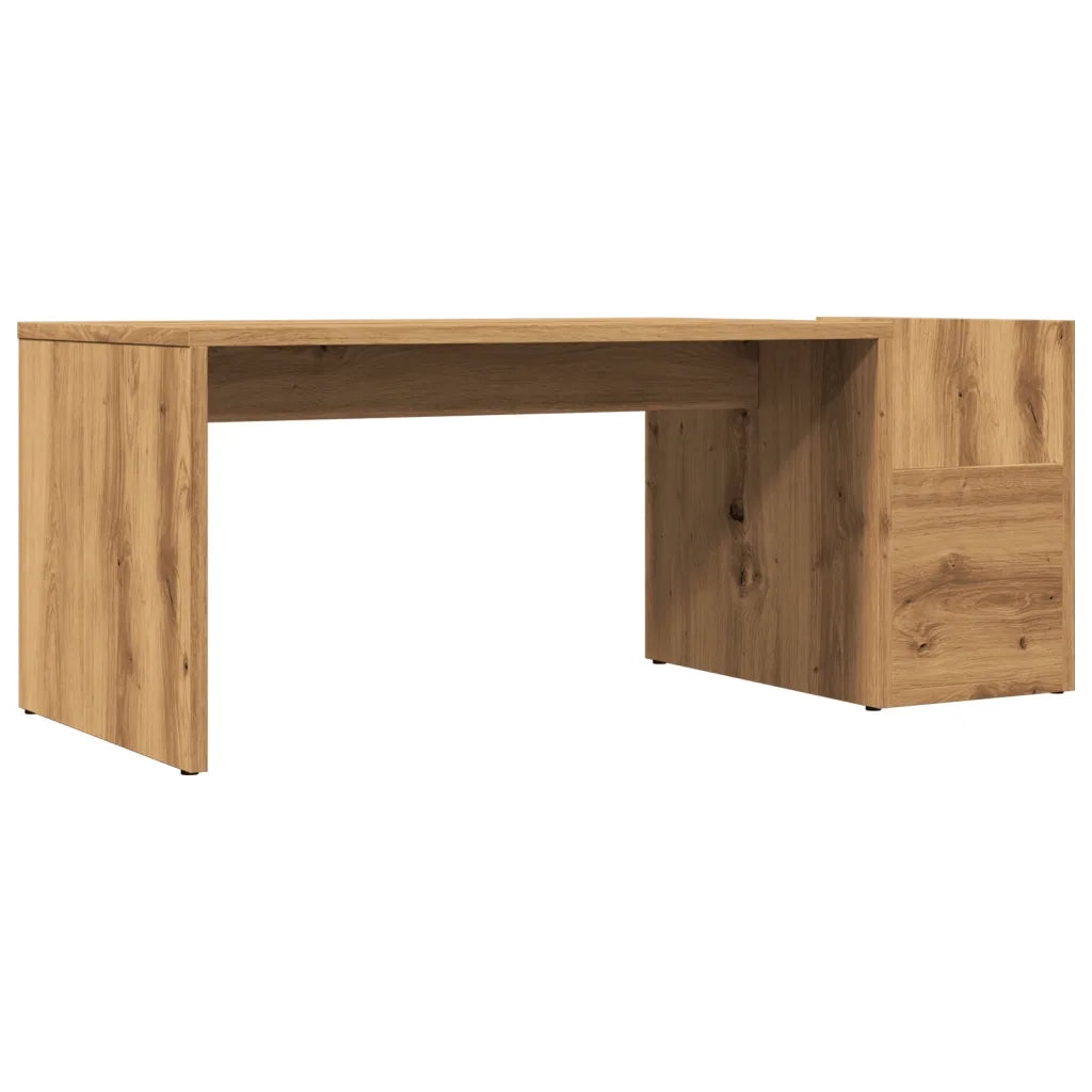 Tavolino da Salotto-Tavolino da soggiorno-Tavolo Rovere Artigianale 90x45x35cm in Truciolato