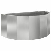 Fioriera | Cassetta per fiori | Vaso Argento 90 x 45 x 35 cm Acciaio zincato