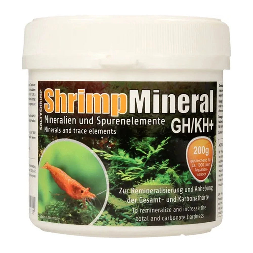 SaltyShrimp Shrimp Mineral GH/KH+ - aumenta la durezza totale e carbonatica in vasche con gamberetti Formato: 200 gr