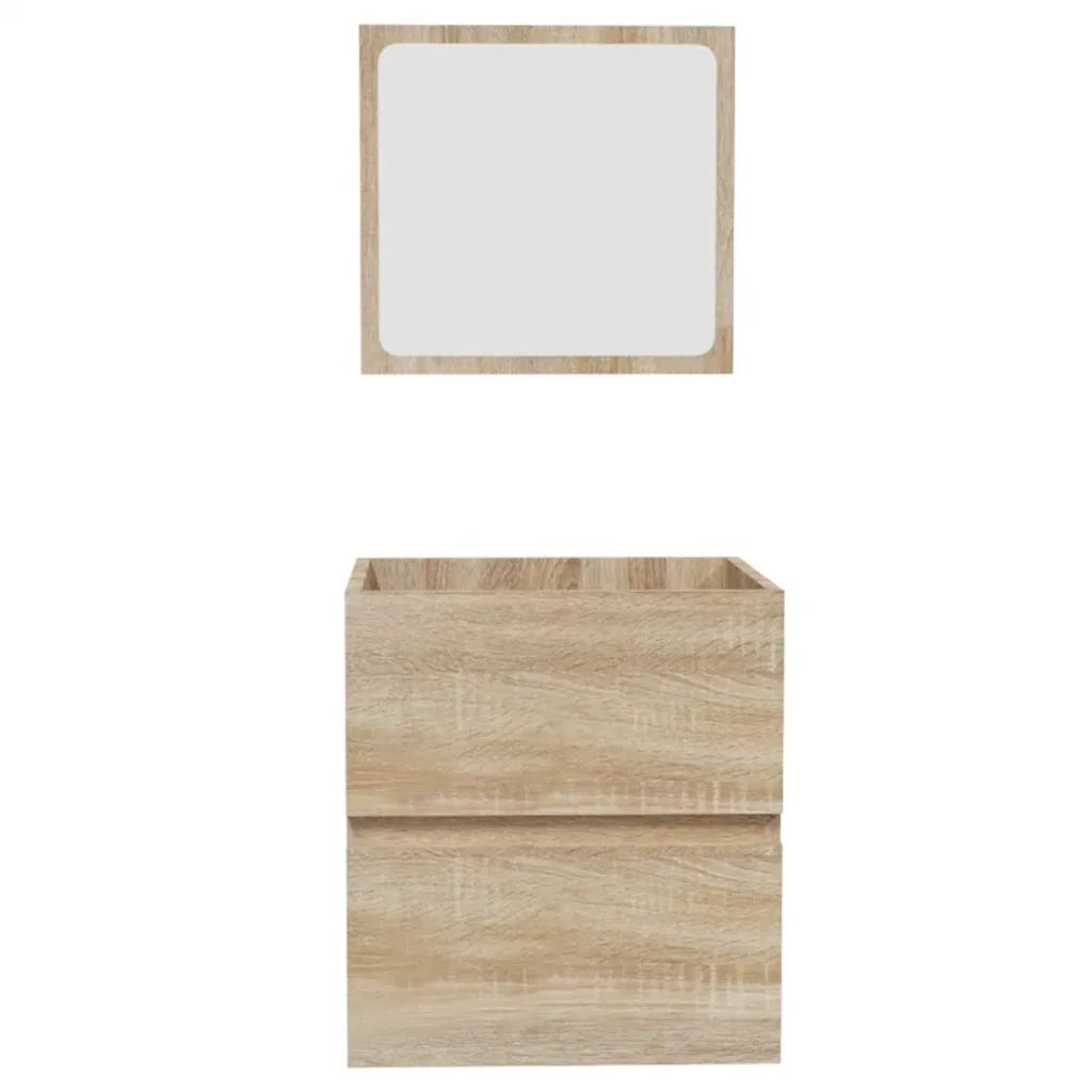 Mobile da Bagno con Specchio Rovere Sonoma in Legno Multistrato 804866